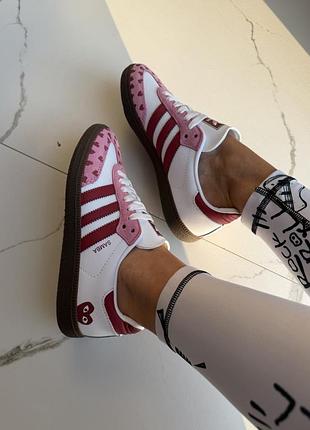 Кроссовки легкие удобные женские adidas samba x comme des garçons