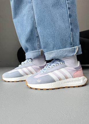 😍 женские кроссовки adidas retropy e5 blue/pink