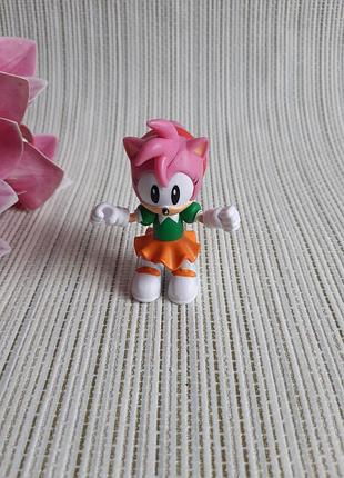 💥 колекційна фігурка класична емі роуз (classic amy rose) — sonic the hedgehog (jakks pacific, 2.5") 6-7см