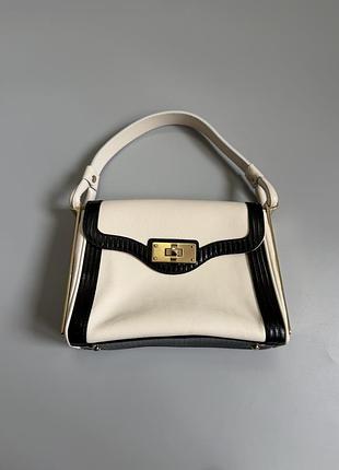 Сумка empori armani leather white vintage guess furla