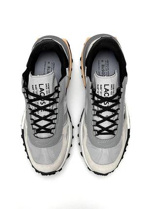 Lacoste elite active light grey black 2