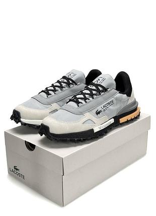 Lacoste elite active light grey black 3