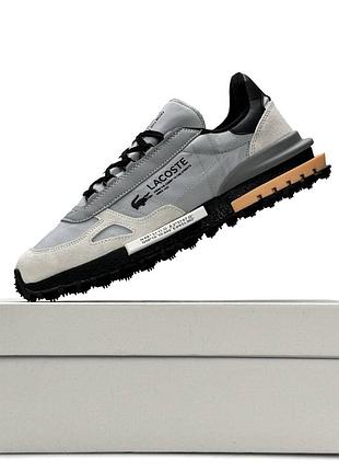 Lacoste elite active light grey black 2