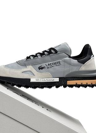 Lacoste elite active light grey black 4
