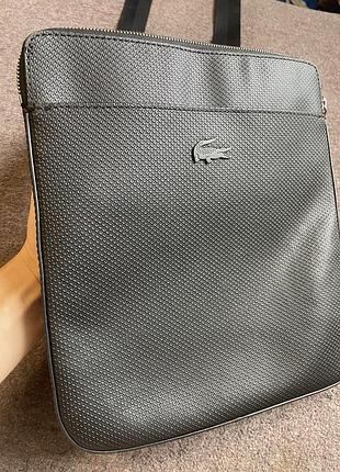 Lacoste сумка через плече чоловіча chantaco шкіряна