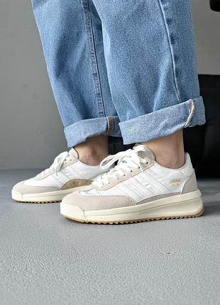 😍 женские кроссовки adidas sl 72rtn beige/white