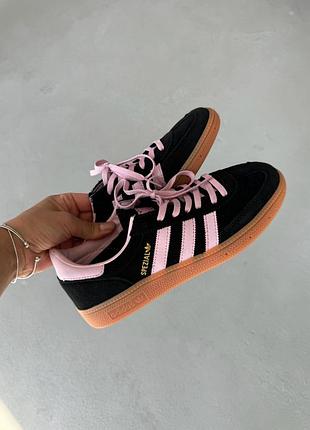 😍 жіночі кросівки adidas spezial black/pink/gum