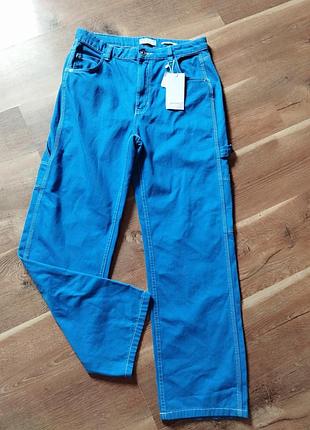 Джинсы прямого кроя от bershka straight carpenter 46-48 размер