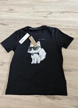 Футболка жіноча чорна karl lagerfeld s, m
