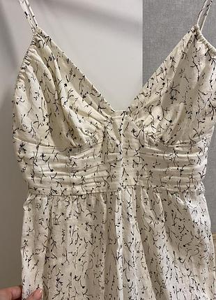 Лляний сарафан h&m