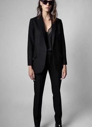 Zadig & voltaire prune strass star trousers брюки
