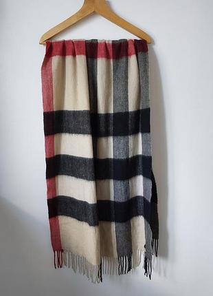 Винтажный кашемировый шарф burberry london (100% cashmere) оригинал