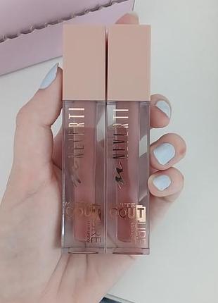 Neverti matte couture liquid lipstick 108, 111