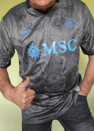 Нова сток оригінал третя ігрова футболка футбольного клубу «наполі» (ssc napoli) на сезон 2024/2025.2хл