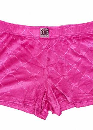 Шорти juicy couture women's рожеві розмір l тонкий велюр