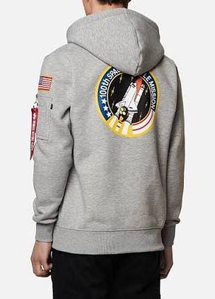 Мужской худи alpha industries space shuttle nasa hoodie оригинал new !