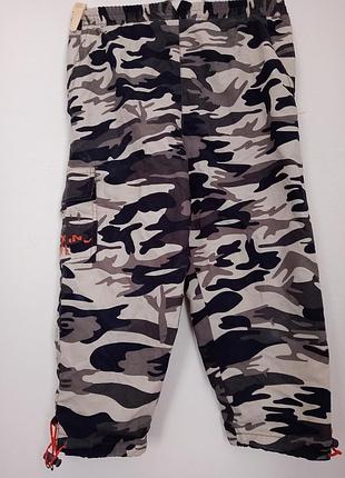 Брюки хлопья h&amp;m камуфляжные