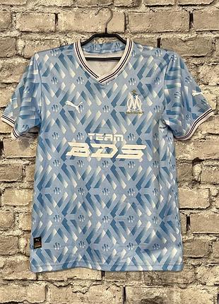 Футбольная футболка олимпик марсель майка игровая puma olimpique de marseille vintage jersey football nike france спортивная винтажная джерси adidas