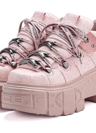 Кроссовки женские new rock demonia dollskill y2k розовые на платформе 1950 года