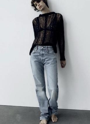 Джинси мом прямі по фігурі висока посадка zara 32 варені нові колекціі