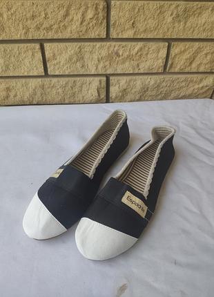 Эспадрильи,кеды, мокасины, слипоны женские espadrille, турция 36, черный с белым