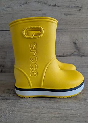 Детские сапоги  крокс crocs kids crocband rain boot  c10 27 р 16.5 см