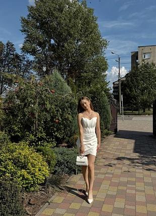 Міні сукня біла 3