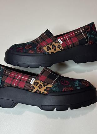 Toms alpargata combat low, женские оригинальные дорогого бренда лоферы