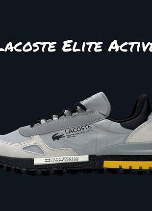 Lacoste elite active pale grey black 5