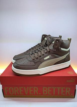 Коричневые кроссовки puma caven 2.0 mid wtr 42, 44 (26.8, 27.6 см.) оригинал