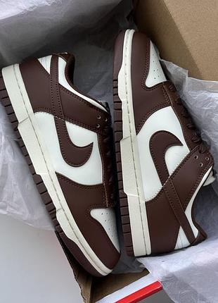 Кросівки nike dunk low cacao wow wmns white/brown dd1503-124