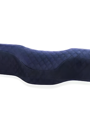Ортопедическая подушка для сна memory foam с поддержкой шеи синяя