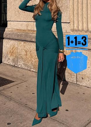 🥰 обтисла довга сукня з завʼязкою shein xl