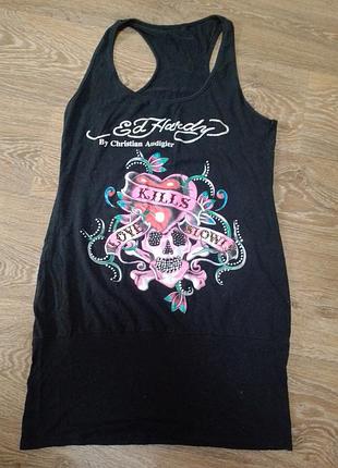 Ed hardy майка подовжена