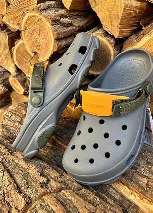 Crocs all terrain slate grey/multi  крокси сабо унісекс crocs crocs all terrain slate grey/multi crocs crocs