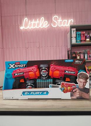 Набор игрушечного оружия zuru x-shot red excel fury 4 2 pk