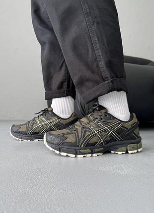Мужские кроссовки asics gel-kahana 8 khaki gore-tex