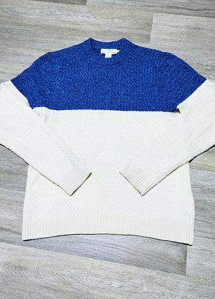 Чоловічий теплий вовняний светр logg h&amp;m, розмір l.