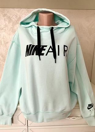 Худі  з капюшоном мятного кольору від “nike “