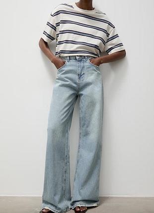 Блакитні широкі джинси jul wide leg