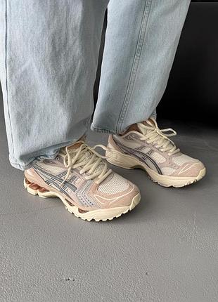 😍 женские кроссовки asics gel-kayano 14 peach/cream