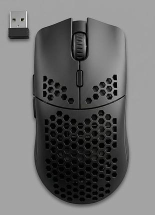 Безпровідна ігрова миша (чорна) hxsj з 12000dpi та акумулятором 800mah