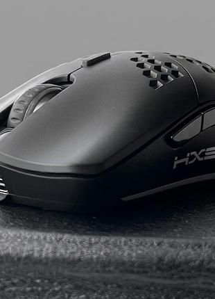 Беспроводная игровая мышь (черная) hxsj из 12000dpi и аккумулятором 800mah 2