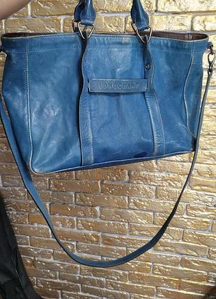 Сумка под реставрацию кожаная longchamp