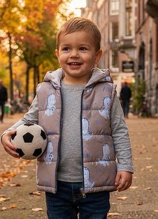 Дитяча жилетка boni синя,розмір 92,88,104