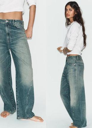 Джинсы zara baggy 40 размер l, xl