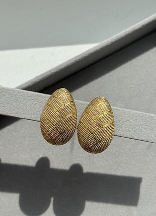 Вінтажні кліпси monet із складною woven фактурою