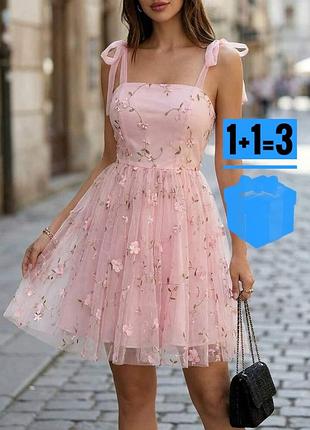 Пишна сукня з вишивкою shein m