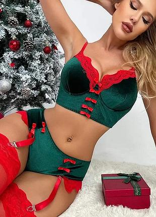 Женское новогоднее нижнее белье s-xl