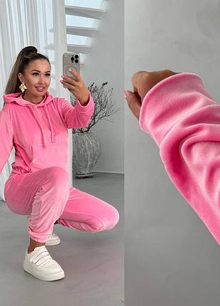 Костюм велюровый черный